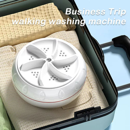 60W Portable USB Ultrasonic Mini Washing Machine for Clothes, Fruits, and Kitchen Use