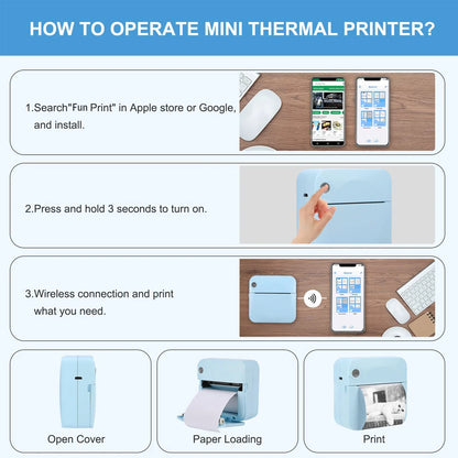 Mini Portable Printer Thermal 